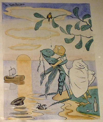 Theodor Kittelsen: «Syg kjærlighed», illustrasjon fra «Har dyrene sjel?»